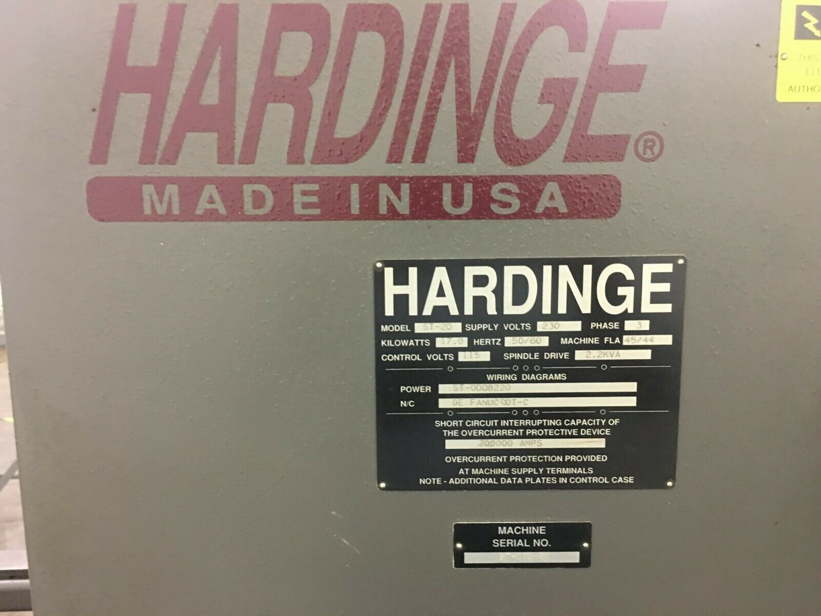 Hardinge _MISSING_ CNC & Metalworking Equipment | ESS INDUSTRIAL