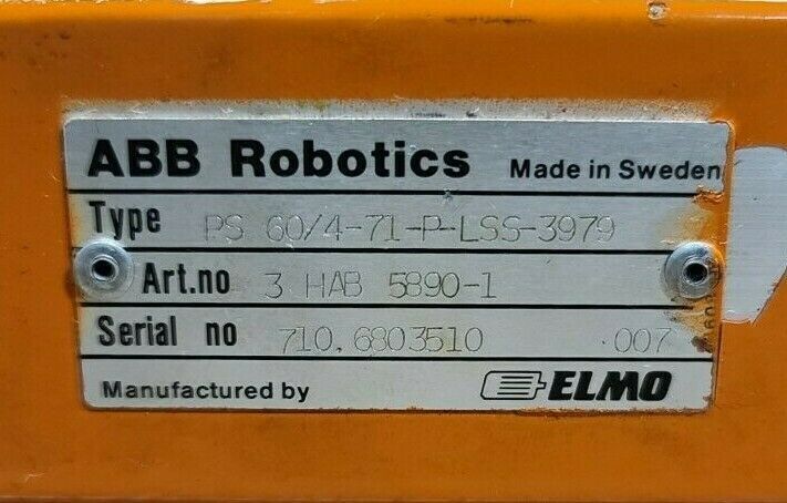 ABB ROBOTICS PS 60/4-71-P-LSS-3979 Automation & Robotics | ESS INDUSTRIAL